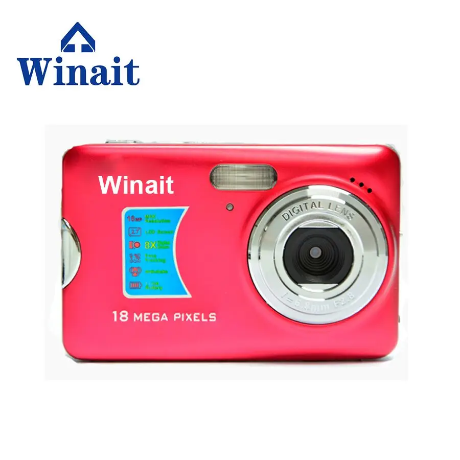 Winait 500FE профессиональная камера 18 МП 2,7 дюймов алюминий+ пластик поддержка Многоязычная Мини Портативная HD камера цифровая камера