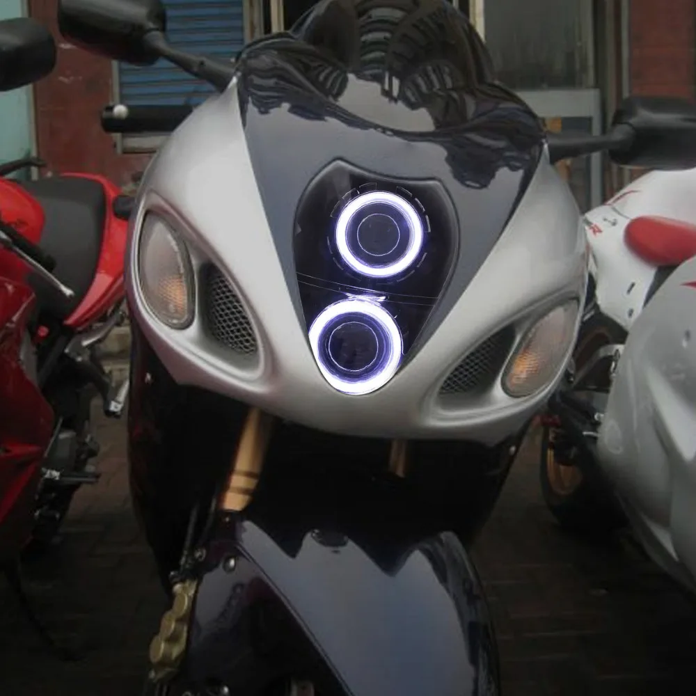 KT Headlight for Suzuki Hayabusa GSX1300R 1999 2007 LED Angel Eye Motorcycle  HID Projector 2006 2005 2004 2003 2002 2001 on Aliexpress.com | Alibaba  Group