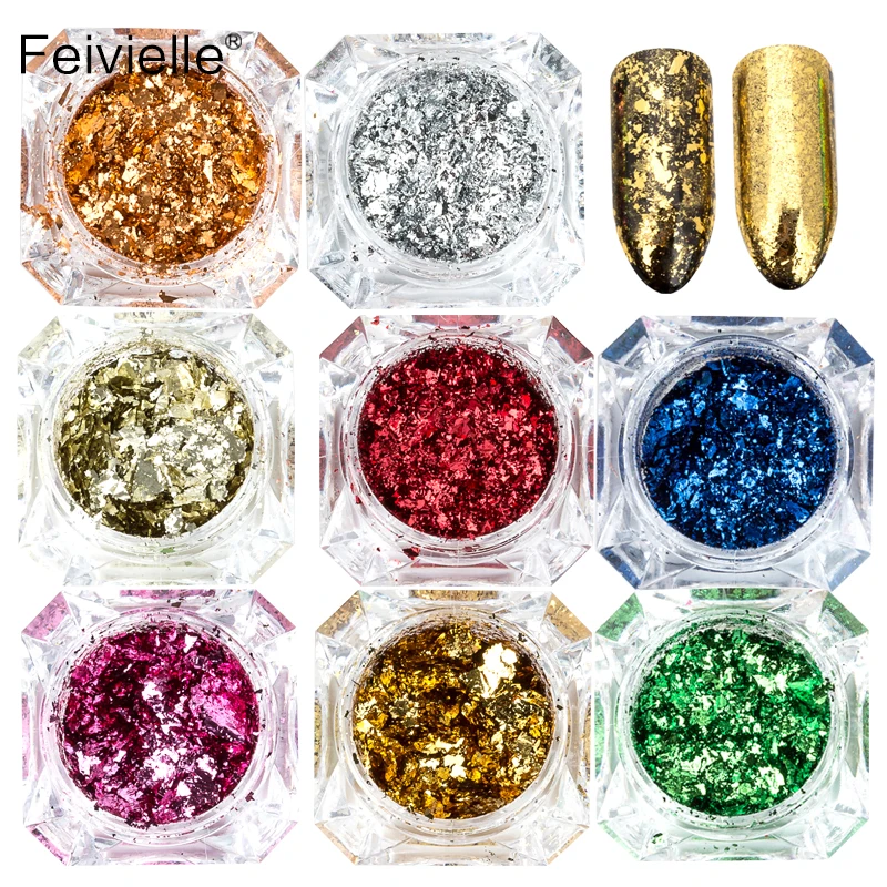 Новинка блестки из алюминия 9 цветов 0 2 г|nail glitter powder|glitter powdernail |