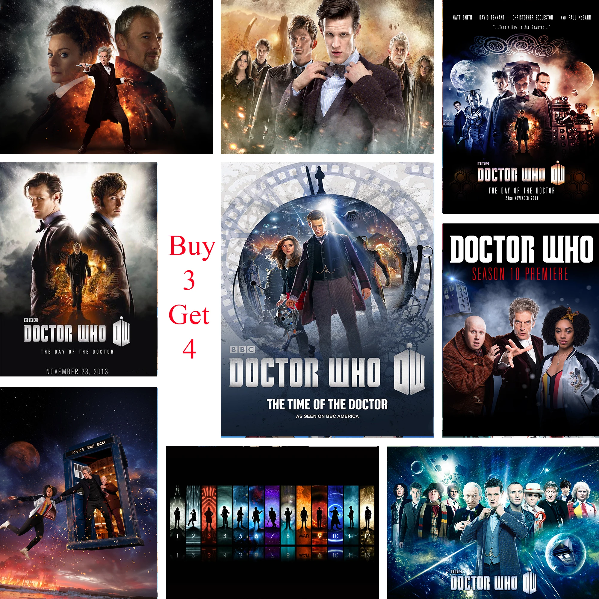

Doctor Who Posters Movie Wall Stickers White Coated Paper Prints High Definition Home Decoration Livingroom Bedroom Bar