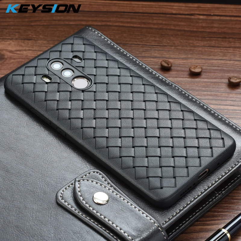 KEYSION супер мягкий чехол для телефона Huawei Mate 10 Pro роскошные тканевые Чехлы