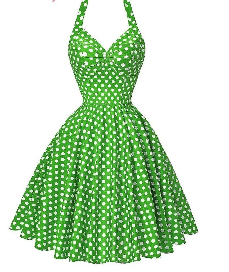 

High Quality Women Audrey Hepburn Dresses S -xl Maggie Tang 50 S 60 S Robe Vintage Retro Pin Up Swings Polka Dot Rockabilly