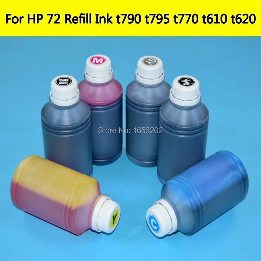 C9403A 72 Refill Dye Ink kit For HP 72 Cartridge Printing Bulk Ink For