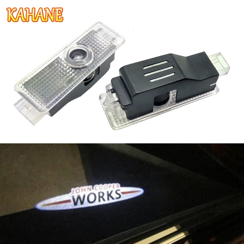 KAHANE 2pcs LED Car Door Light Courtesy Laser Projector Light Ghost Shadow Welcome Light FOR Mini Cooper R36 R56 R57 ghost light