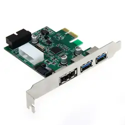 Yoc-5 * продажи настольных 3 Порты и разъёмы USB 3.0 20 Булавки Мощность ESATA PCI Express адаптер платы контроллера