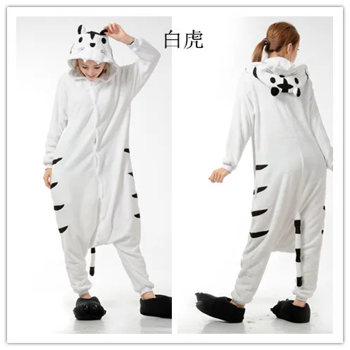 Мужские Женские мультфильм тигр взрослых животных Комбинезоны onsie пижамы Комбинезоны для женщин c369 S/M/L/XL/ XL