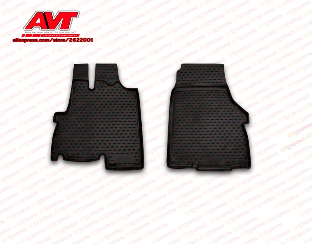 Коврики для Fiat Ducato 2012-2 шт. резиновые коврики Нескользящие резиновые аксессуары для салона автомобиля