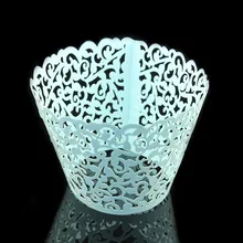 50 x идеальные Свадебные украшения детский душ филигранная лоза Декор обертка обертки обертывания кексы чехлы