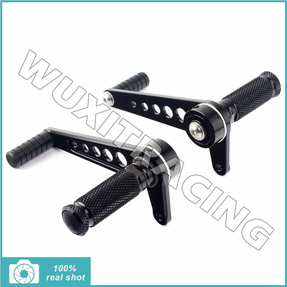 Universal Motorcycle Rearsets Footpegs Cafe Racer Foot Rests Rear Sets