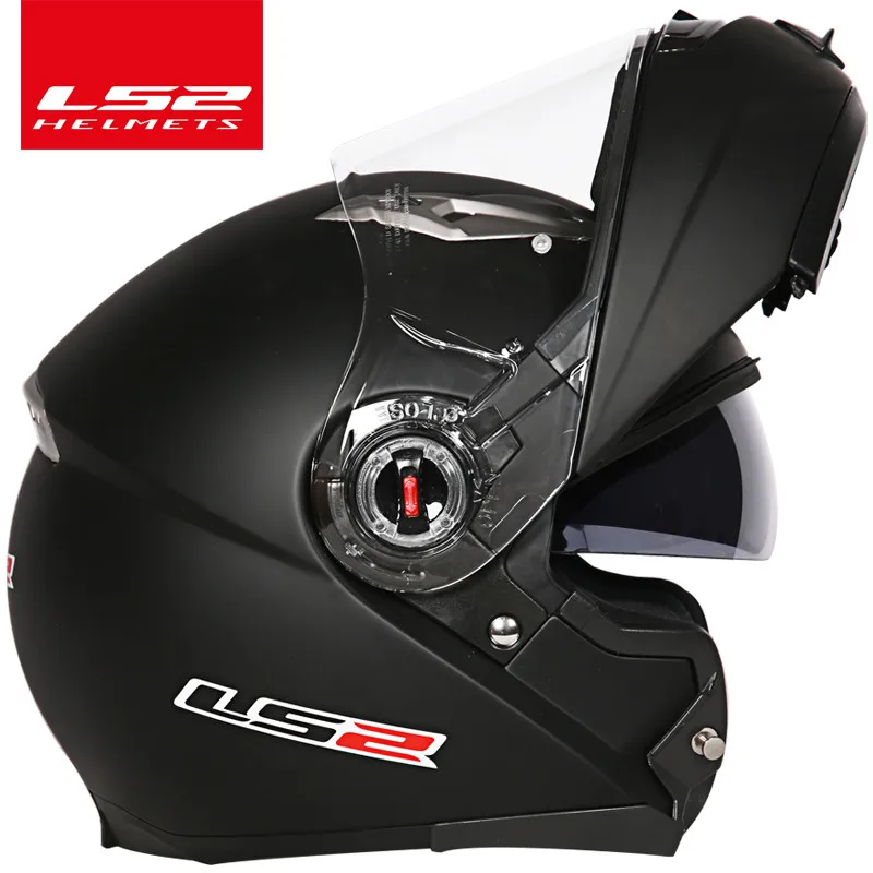 Casco capacete LS2 ff370 флип-ап stomtrooper дорожный велосипед Мото шлем для moto rcycle с солнцезащитным объективом - Цвет: matte black