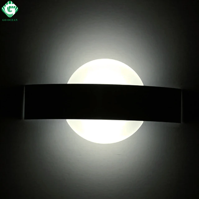 Wall Lamps Mirror Light Indoor Black White Plated Bedroom Sconce Wall Lamps Mirror Light Indoor Black White Plated Bedroom Sconce Modern Sunrise Moon Bathroom Round Led