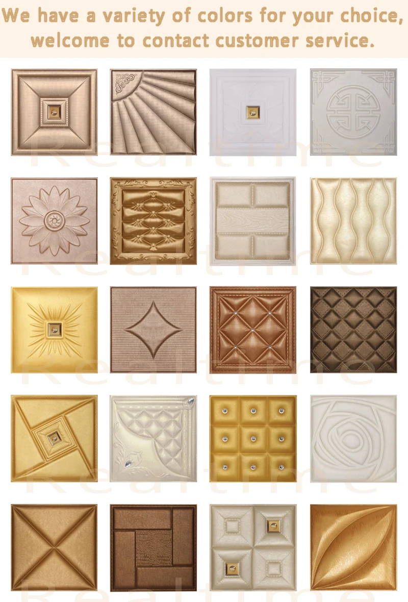 Home Decor 3D Wall Stickers Removable Anti-collision Advanced Leather Panel Kitchen Bedroom large Wall Sticker Home Decoration Home Decor 3D Wall Stickers Removable Anti-collision Advanced Leather Panel Kitchen Bedroom large Wall Sticker Home Decoration