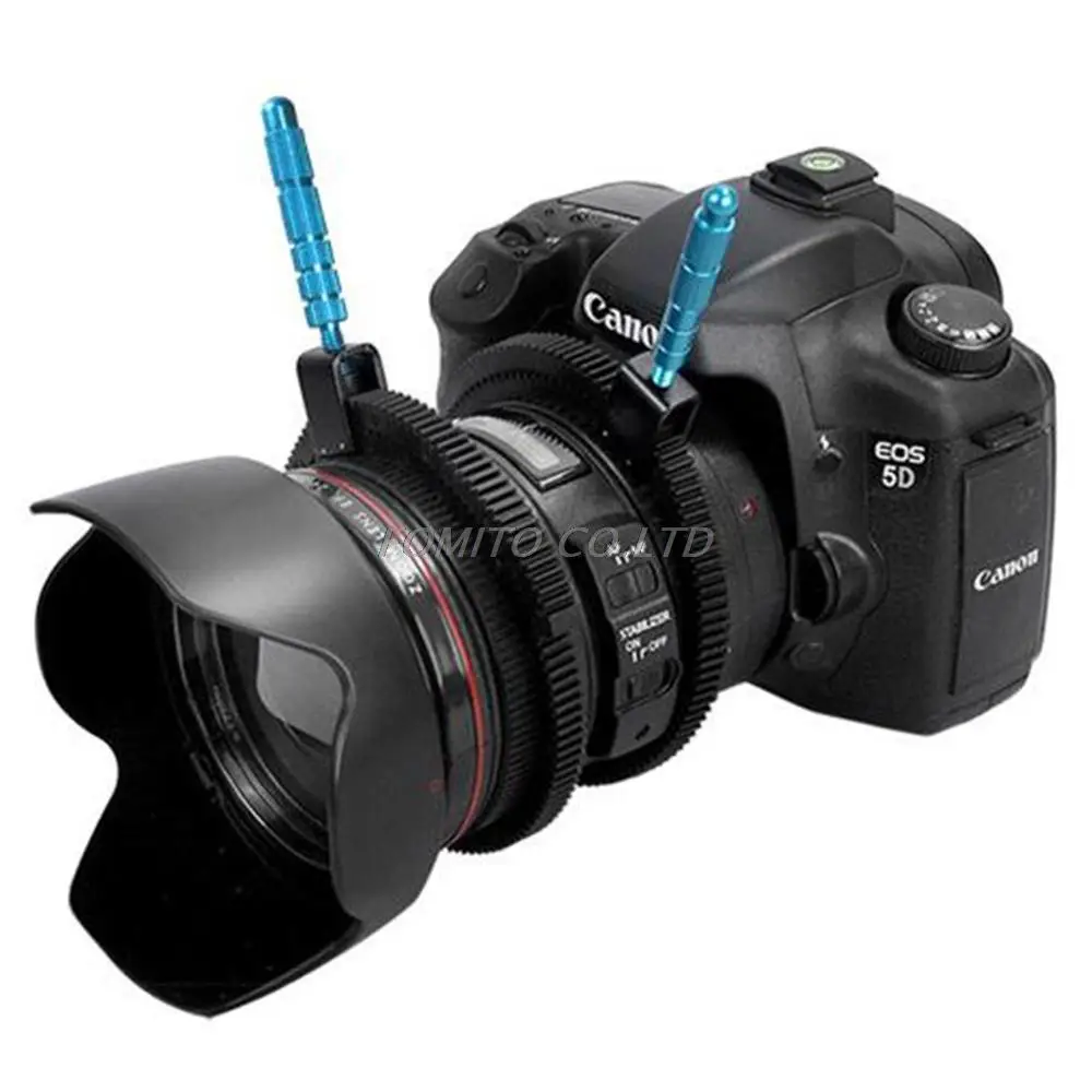 Adjustable Rubble Follow Focus Gear Ring Belt with Aluminum Alloy Grip