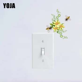 

YOJA Bees With Flower Home Decor PVC Wall Stickers Decal 12SS0029