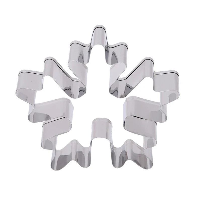 Xmas Snowflake Biscuit Pastry Cookie Cutter Stainless Steel Cake Mould Cake Decor Mold Tool