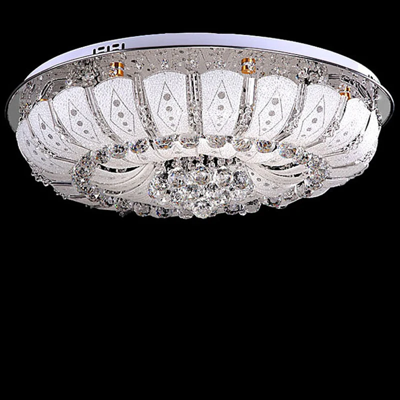 Nowoczesne okrągłe kryształowe lampy sufitowe ze stali nierdzewnej Lamparas De Techo. Lampa sufitowa LED. Lampa sufitowa do sypialni Foyer Nowoczesne okrągłe kryształowe lampy sufitowe ze stali nierdzewnej Lamparas De Techo. Lampa sufitowa LED. Lampa sufitowa do sypialni Foyer
