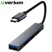 4 порта type C концентратор USB-C USB 3,0 сплиттер конвертер OTG Кабель-адаптер для Macbook Pro iMac PC Аксессуары для ноутбуков