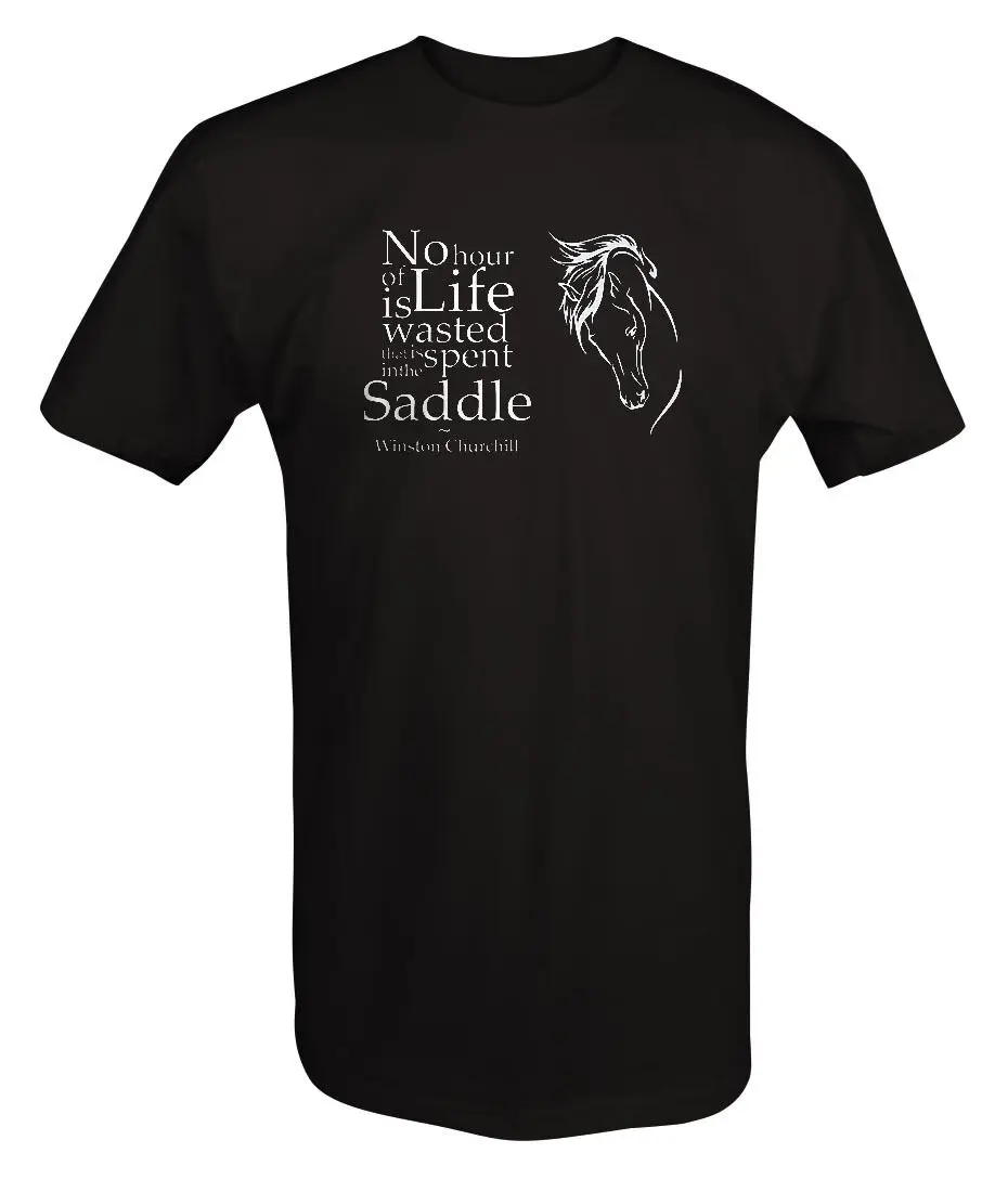 Winston Churchill Quote Country Music Horse Saddle T Shirt for Male Short Sleeves Classic Sleeveless T Shirt Winston Churchill Quote Country Music Horse Saddle T Shirt for Male Short Sleeves Classic Sleeveless T Shirt