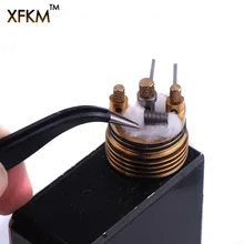 Xfkm острым пинцет изогнутый советы пинцет для электронных сигарет RDA РБА распылителя нагрева Провода инструмент DIY инструмент