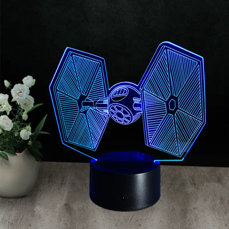 Светодиодный ночник меняющий цвет 3D|nightlights for kids|3d nightluminaria star wars |