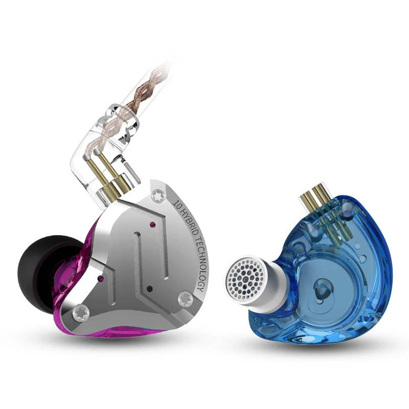 

KZ ZS10 PRO 4BA+1DD Hybrid Driver In Ear Earphone 5 Unit HIFI Stage DJ Monitor Sports Universal Fit IEM Headset Detachable 2Pin
