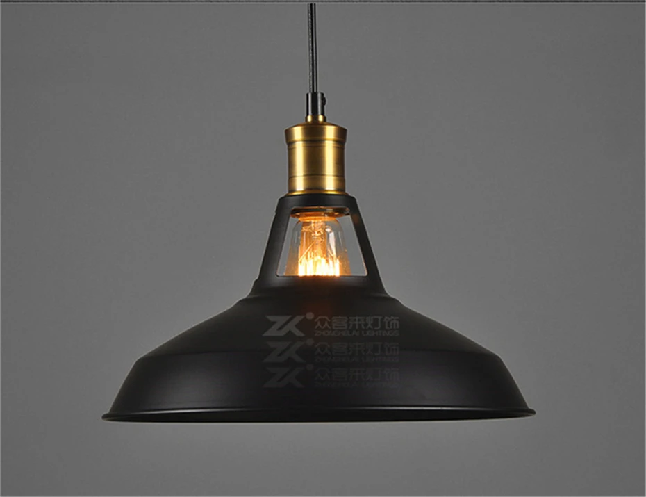 Tanie Żelazo, w stylu Vintage czarny E27 wisiorek światła Nordic wiatr przemysłowy Loft sklep