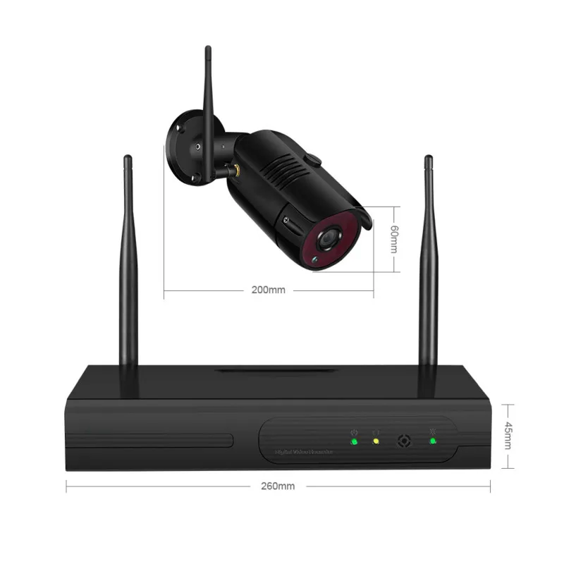 Запись звука IP Беспроводная камера система безопасности CCTV P2P 4CH/8CH 1080P Wifi NVR система 36 IR наружная пуля 1080P видео