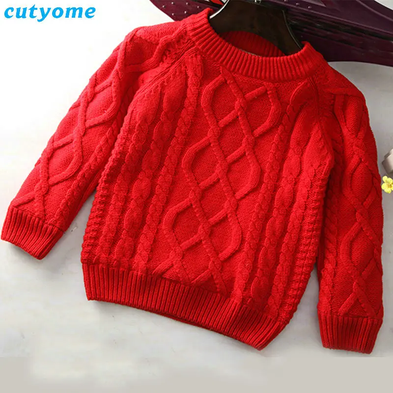 Kids Boys Girls Sweater Autumn Warm Fleece Cardigans Clothing For Children Pullover Toddler Jumper Winter Clothes Girl Sweaters (7)
