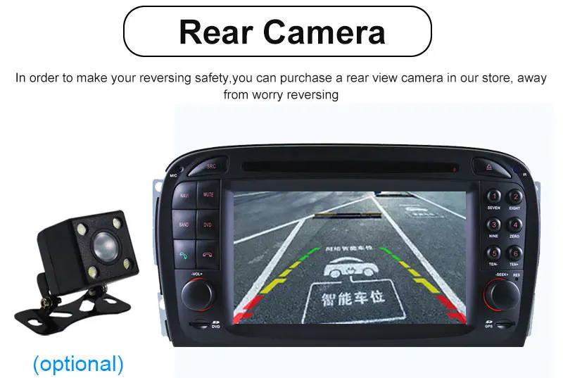 Clearance Aotsr Android 8.0 Car DVD player Headunit For Mercedes Benz SL R230 SL500 2001-2007 multimedia Navigation radio GPS 2 di 19