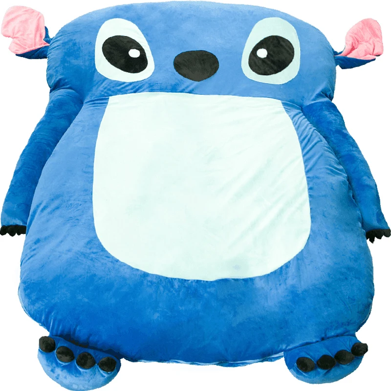 1.5x2.0m Cute Cartoon Lilo and Stitch Image Sleeping Bag Sofa Bed Twin