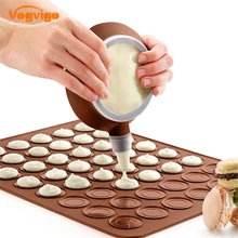 VOGVIGO, 48 кругов, силиконовая форма для выпечки шоколадного печенья, форма для выпечки, набор форм для выпечки, выпечка пирожных макарон, лист, инструменты для выпечки