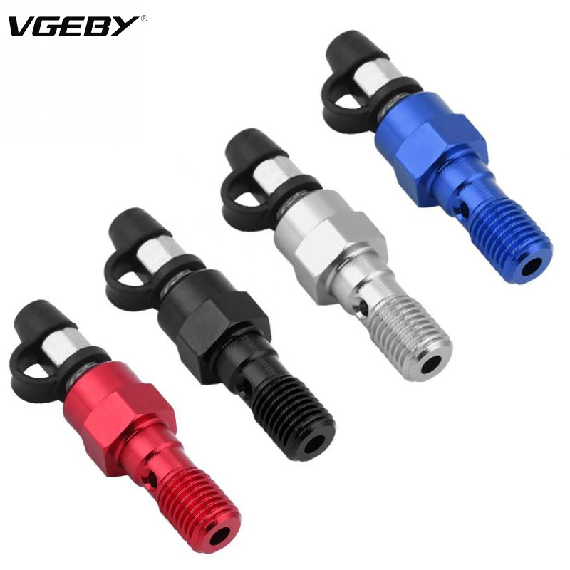 Motorcycle Aluminum Brake Master Cylinder Caliper Bleed Screw Nipple