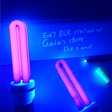 15 Вт CFL BLB, Blacklight blue, ультрафиолетовые лампы/лампа УФ-сушки/фиолетовые энергосберегающие лампы черные лампочки BLB 2 шт