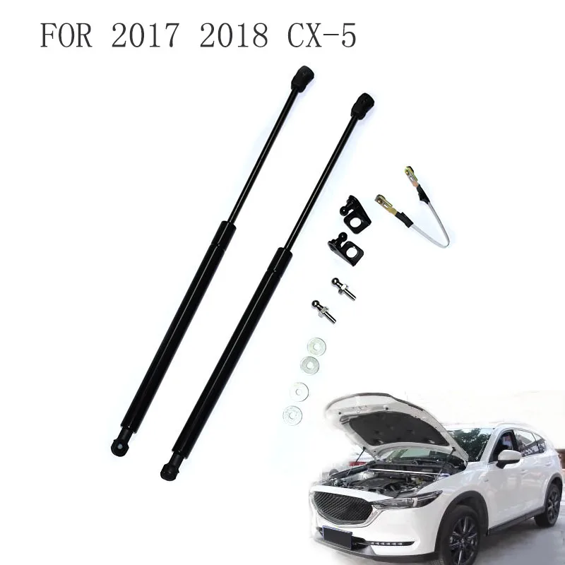

CAR STYLING FITFor 2017 2018 mazda cx-5 cx5 2nd refit front hood Engine cover Hydraulic rod Strut spring shock Bar