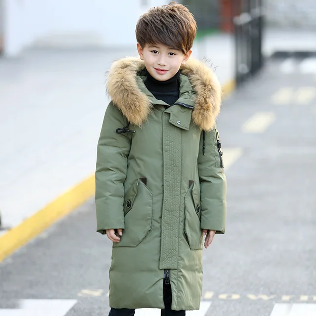 Buy New Boys Jackets Parka Baby Outerwear Childen Winter Jackets for Boys Long