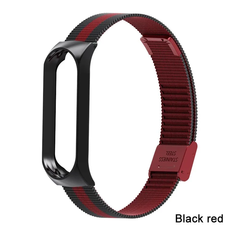Браслет для xiaomi mi Band 3 4 ремешок спортивных часов металлический на руку band