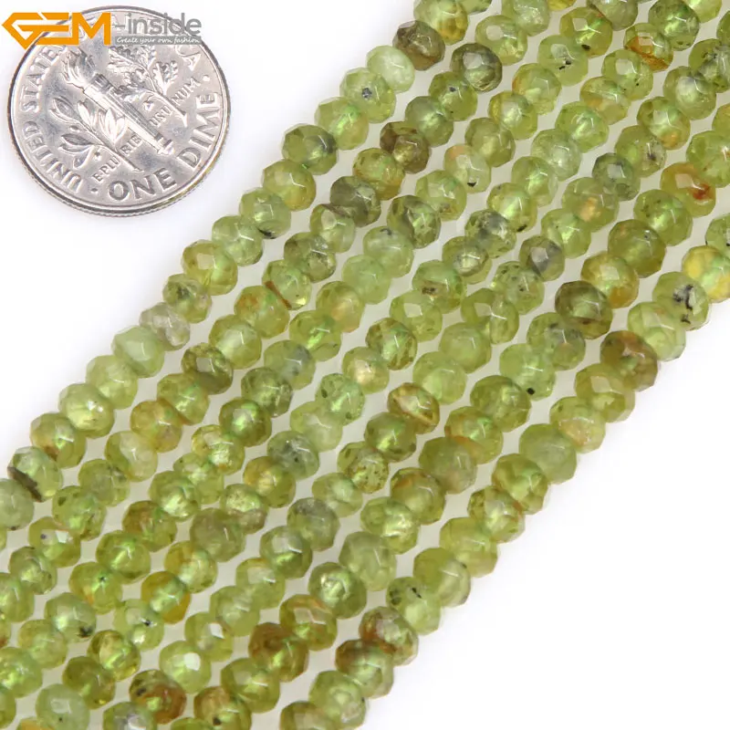Natural AAA Faceted Gemstone Rondelle Heishi Spacer Beads Jewellery Making 15"CA 