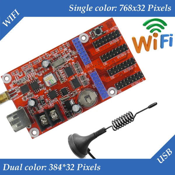

TF-A6UW LED display control card, WIFI + USB communication controller