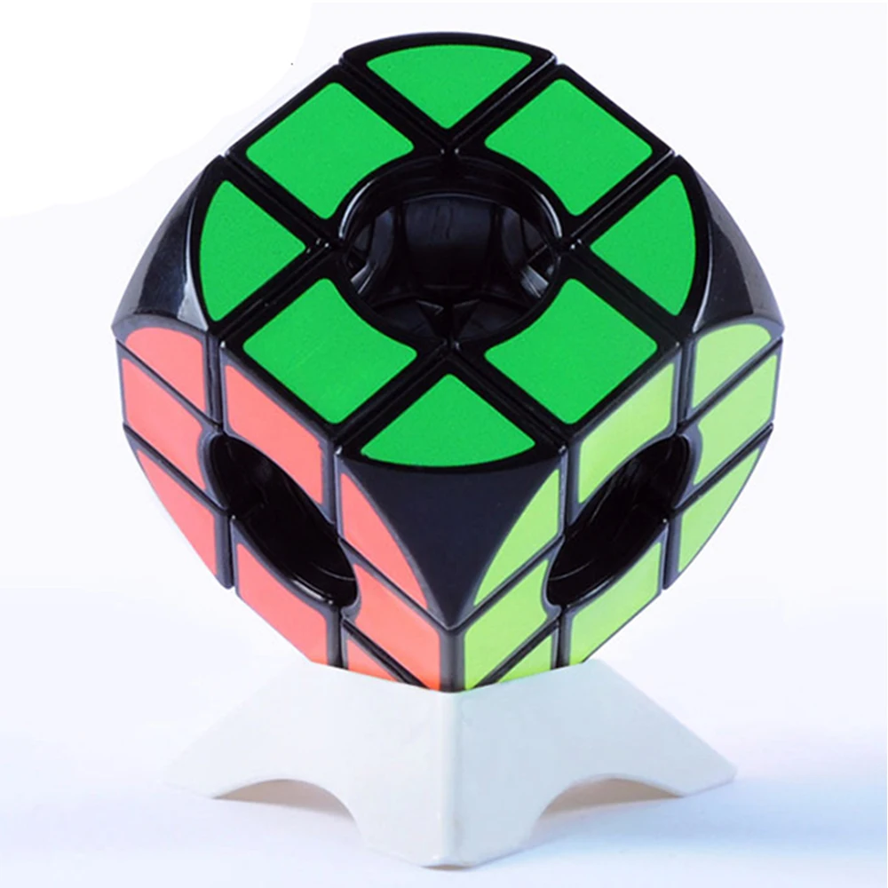 

3x3x3 3*3*3 Magic Cube Stickers Speed Hollow Puzzle Cube 3 Layers Cubo Megico Toy for Kids Children Strange-shaped