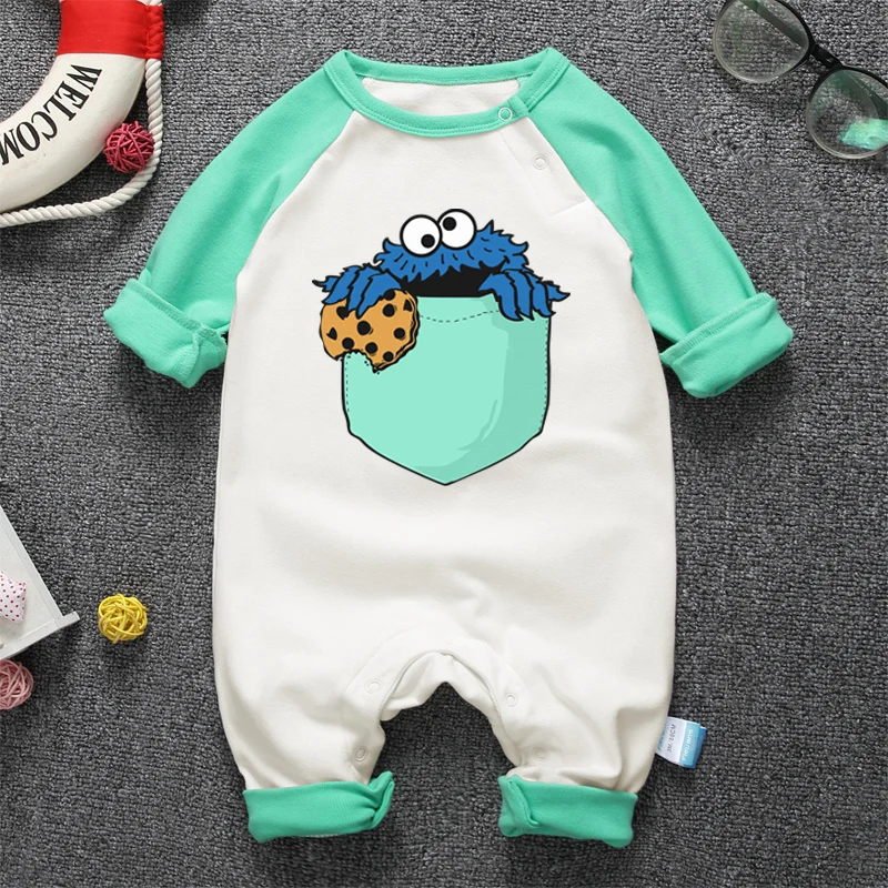 cookie monster romper