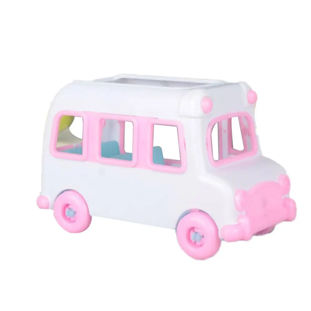 

Baby toy car Plastic car model baby house game toy mini bus