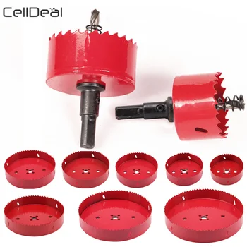 

M42 HSS Drilling Hole Saw Cutting Kit Opener Drill Bit for Aluminum Iron Stainless Steel Metal Plate Wood 110-200mm