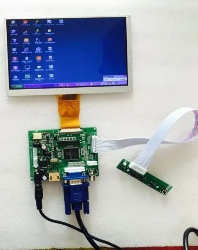 7 дюймов ЖК-дисплей Экран Дисплей монитор для Raspberry Pi+ Драйвер платы HDMI/VGA/2AV