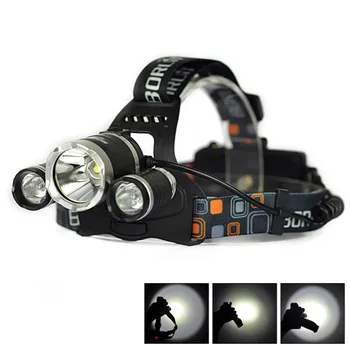 

1PC Headlight 3*10W T6 3800LM CREE LED Headlamp Bike Head light Wholesale Outdoor Camp Lamp + EU/US/UK Plug Charger
