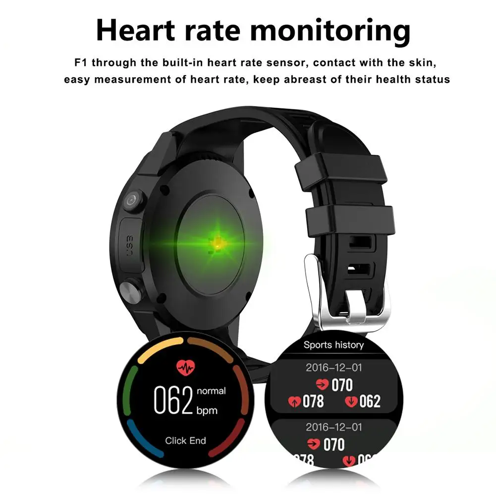 High-definition IPS Touch Screen MT2503 Chip GPS Sports Smart Phone Watch For IOS Android Samsung F1 Wearable Device With Camera High-definition IPS Touch Screen MT2503 Chip GPS Sports Smart Phone Watch For IOS Android Samsung F1 Wearable Device With Camera