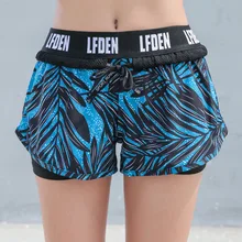 Женские шорты для йоги, летние лоскутные сетчатые шорты для бега, фитнеса, быстросохнущие шорты с эластичной резинкой на талии, размеры s-xl