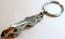 Leaper Cat Chrome Key Chain for Jaguar
