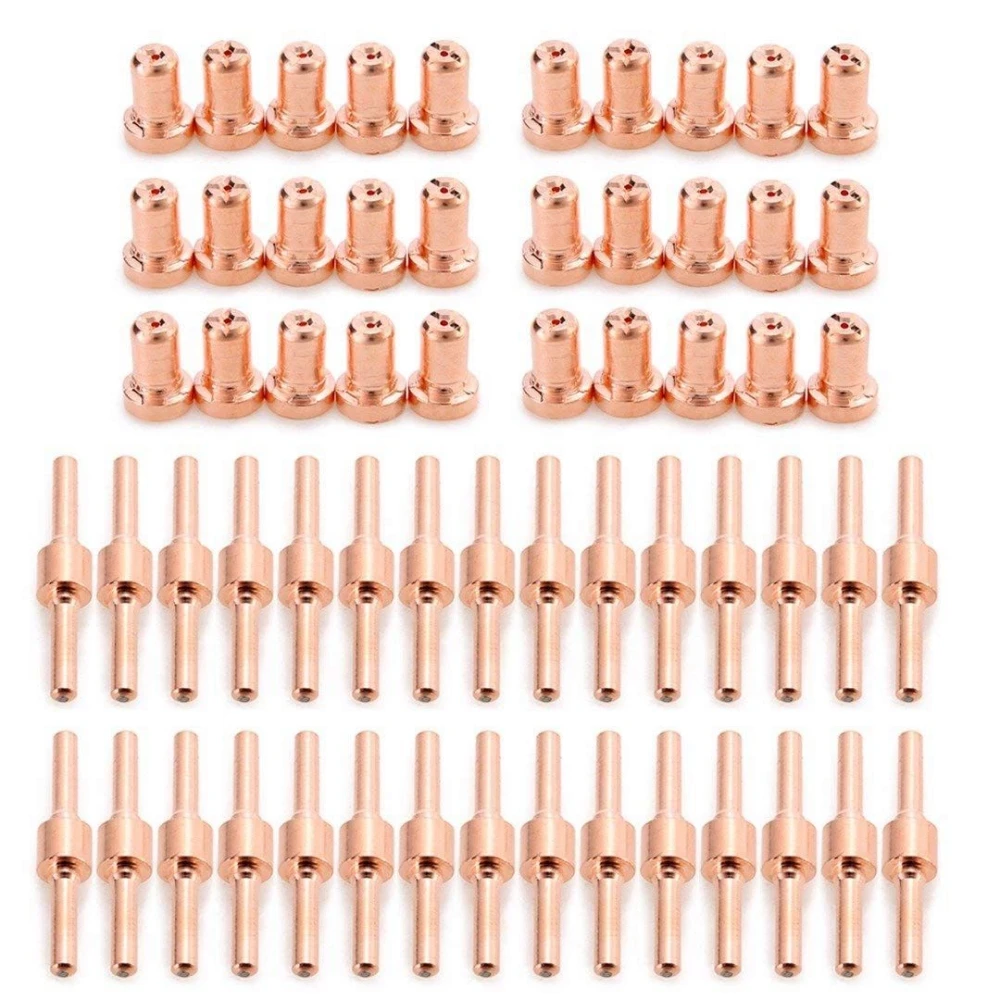 60pcs Red Copper Extended Long Plasma Cutter Tip Electrodes&Nozzles Kit Mayitr Consumable For PT31 LG40 40A Cutting 60pcs Red Copper Extended Long Plasma Cutter Tip Electrodes&Nozzles Kit Mayitr Consumable For PT31 LG40 40A Cutting