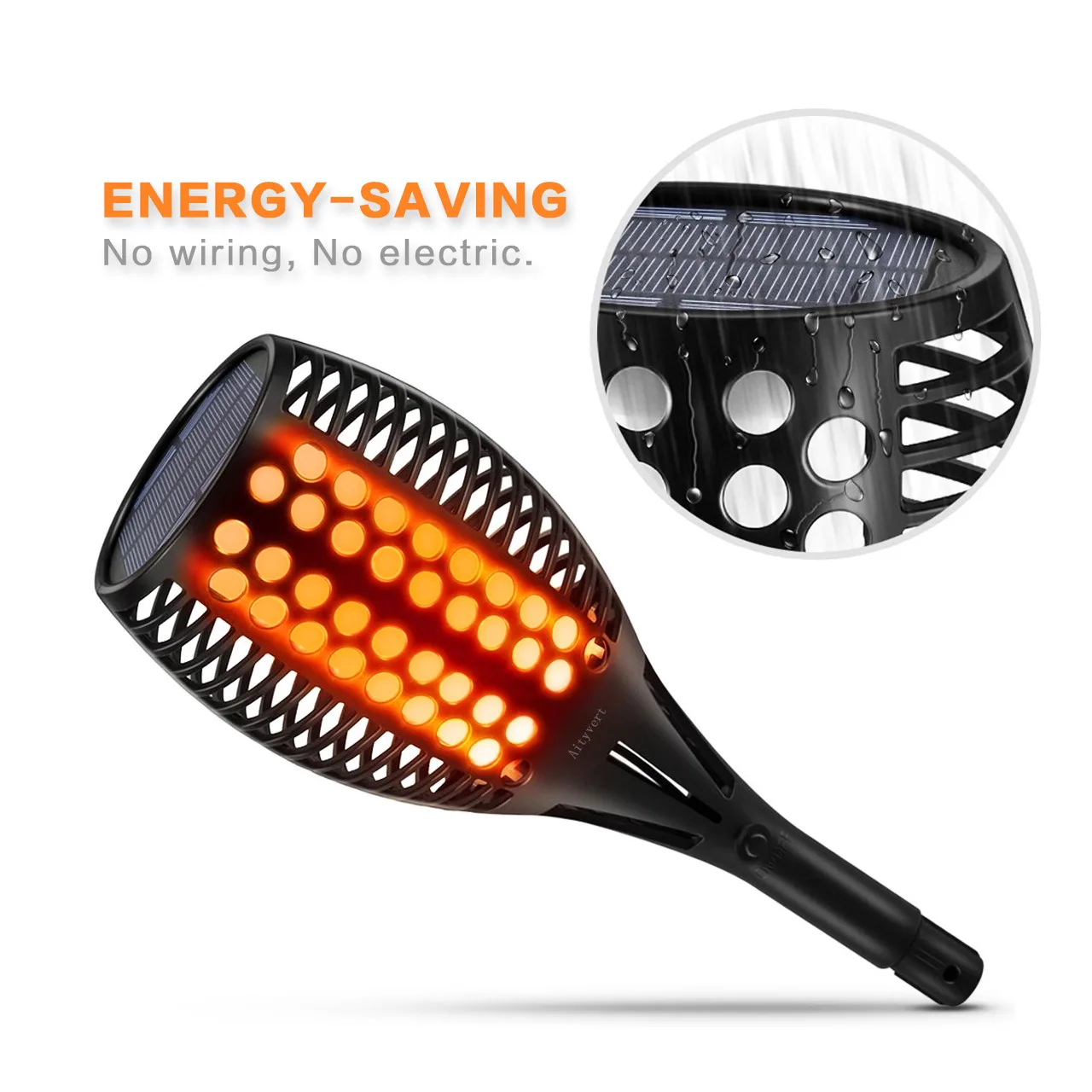 

Solar Lamp 96 Led Outdoor Solar Lights Flame Sensing Solar Walkway Lights for Garden Yard Fence Path Light Decor Light Fixture