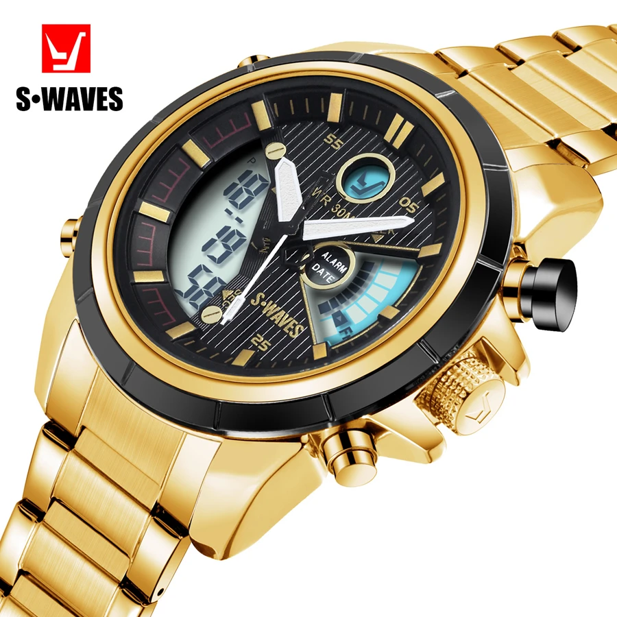 

Watches for Men Top Brand Army Quarzt LED Waterproof Multifunction Stainless Digital Wristwatch Male Relogio Masculino